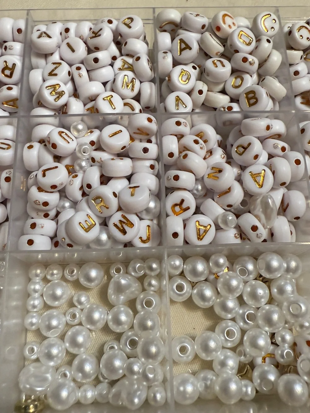 Matte seed beads, 24 count, frosted 3 mm small & letters, hearts, stars and more